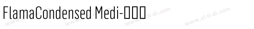 FlamaCondensed Medi字体转换